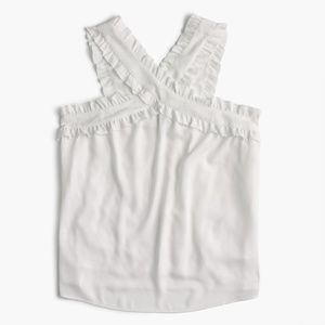 J. Crew Tops - NWT J. Crew Women's Drapey Wrap Front Top - Ivory J. Crew Tops - NWT J. Crew Women's Drapey Wrap Front Top - Ivory
